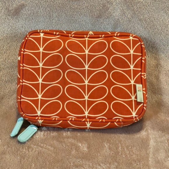 Orla Kiely Handbags - Oral Kiely orange cosmetic pouch